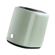 Retro Knife Block Utensil Holder 2-in-1 Countertop Organizer - Large Capacity Food Grade ABS & Magnalium Storage Solution Green