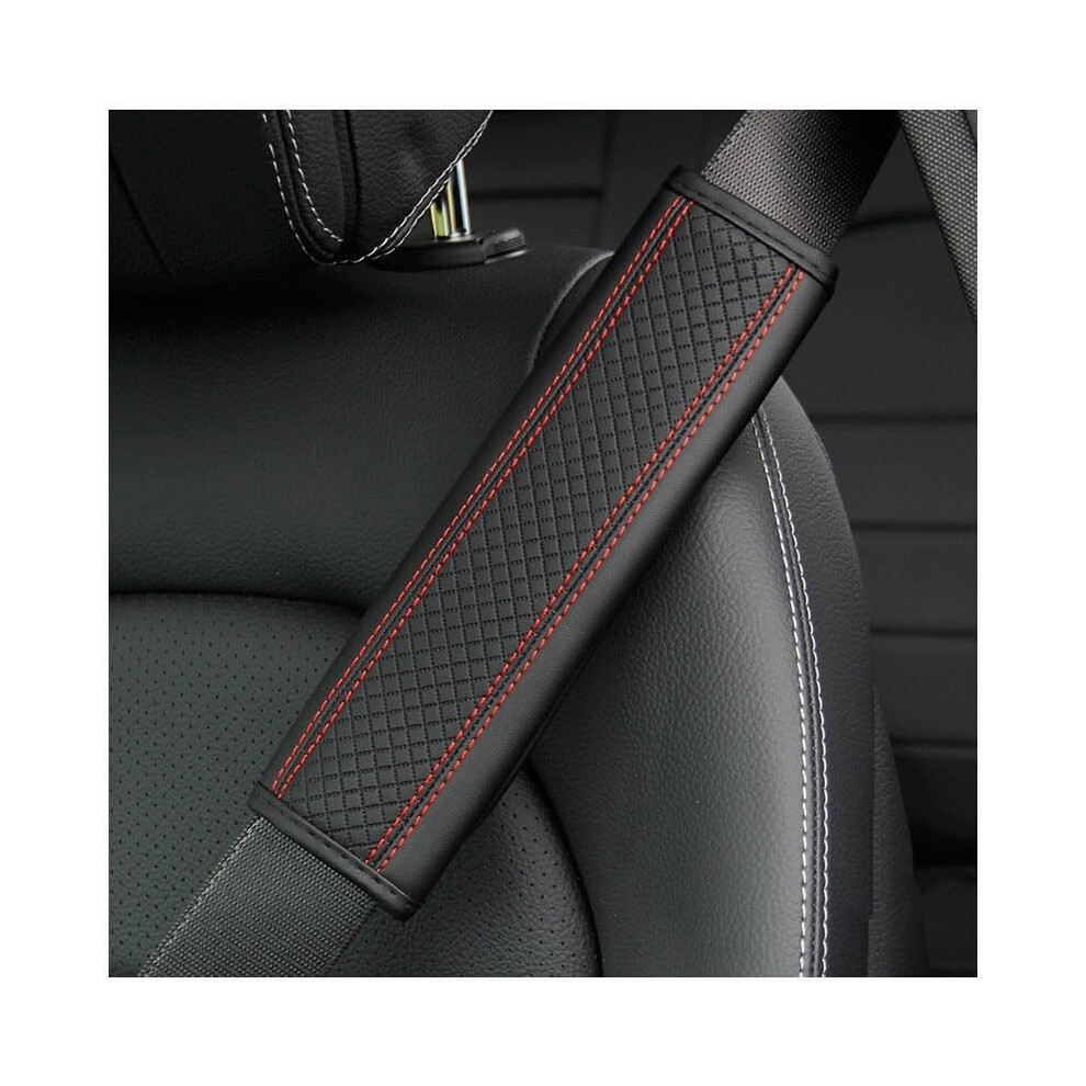 Seat Belt Car Harness Pads Pu Leather Shoulder Covers Breathable Protection Auto Interior Accessories Color F 9084446748130