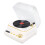 Retro Record Player Bluetooth Speaker 3.7V White, 1200mAh 14