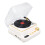 Retro Record Player Bluetooth Speaker 3.7V White, 1200mAh 13