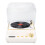 Retro Record Player Bluetooth Speaker 3.7V White, 1200mAh 16