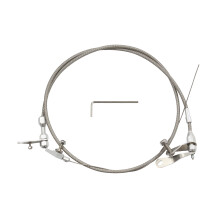 Transmission Kickdown Cable Kit, Stainless Braided