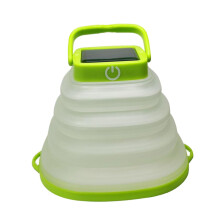 Portable Solar USB Rechargeable Camping Tent Lantern - LED Outdoor Folding Emergency Light for Hiking, Waterproof, Lightweight