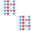 2 Count Red Balloon Weights Wedding Decoration Star/Heart Shaped 6