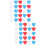 2 Count Red Balloon Weights Wedding Decoration Star/Heart Shaped 7