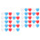2 Count Red Balloon Weights Wedding Decoration Star/Heart Shaped 4