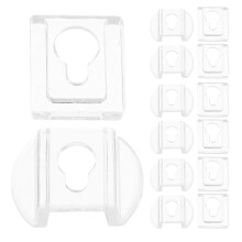 20pcs Clear Acrylic Picture Frame Hangers Wall Mounting Clips