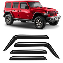 Voron Glass Tapeon Parapioggia extra resistente per Jeep Wrangler JL 20182025Jeep Gladiator 20202025 Deflettori per finestre Visiere per finestre