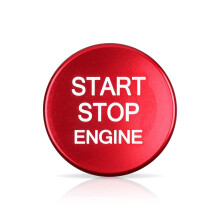 D?ksel med start-stop-knap til bilmotor-m?rkat Skub for at starte t?ndingsknap Trim passer til Alfa Romeo Giulia 952 Stelvio 949 2016-2025 Tilbeh