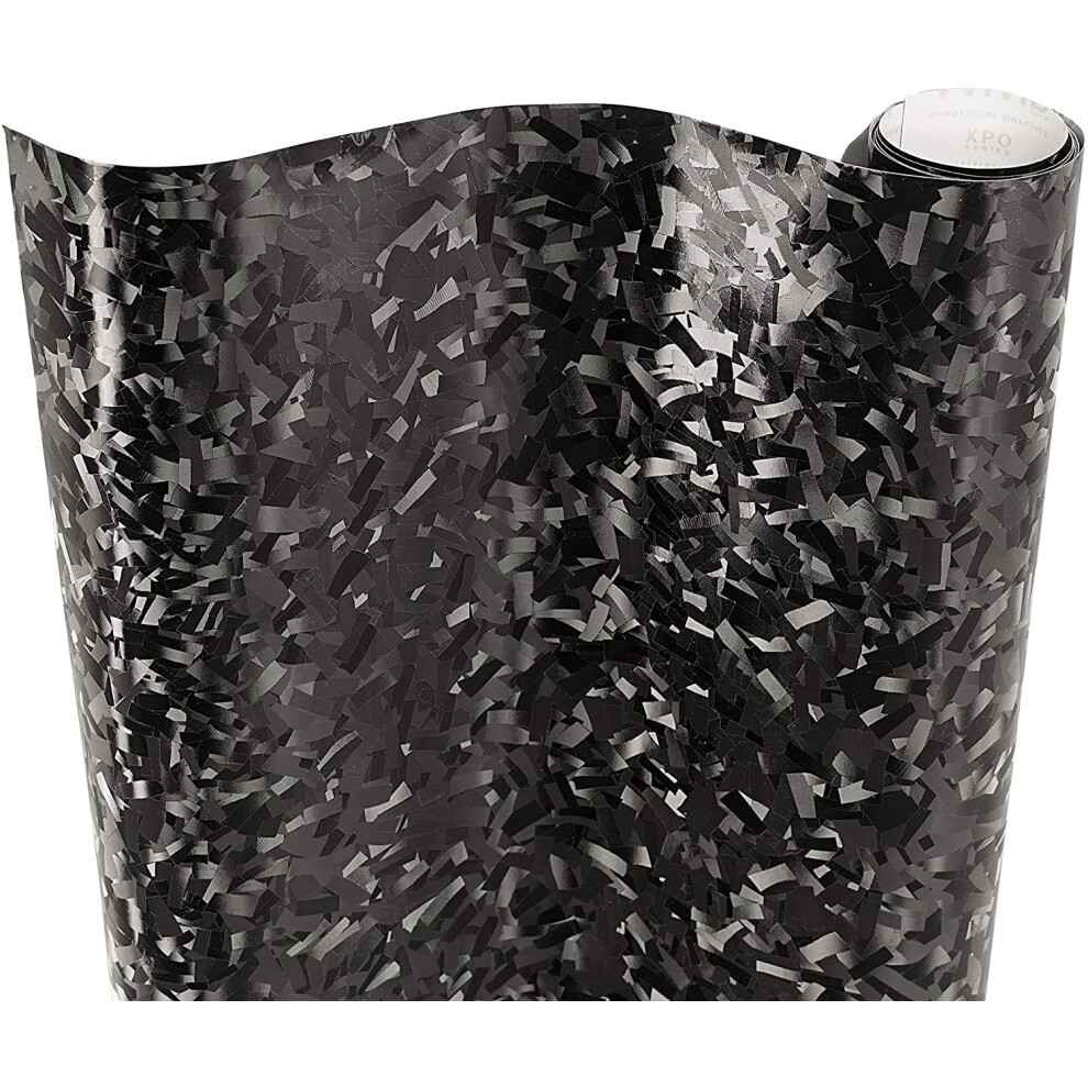 Vvivid+ Forged Composite Carbon Vinyl Wrap Roll (1.5Ft X 5Ft ) Black 628856032558