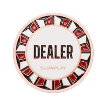 SLOWPLAY Nash Casino Grade Pro Dealer Button para Texas Holdem Poker Botones de distribuidor de póquer de 2 pulgadas Accesorios de póquer de lujo