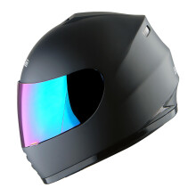 WOW Motorcykel Helansiktshjlm Street Bike BMX MX Youth Kids Matt Svart