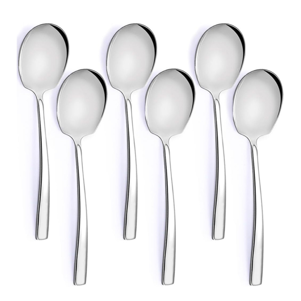 6pcs Large Serving Spoons Set 9.14 Inch Big Serving Utensils-image-OPC-PKBWMSZ-NEW