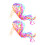 Wedding Ribbon Sticks Multi-Colored 20pack 2