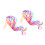 Wedding Ribbon Sticks Multi-Colored 20pack 1