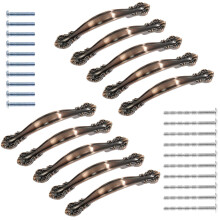 Jiozermi 10 Pezzi Maniglie per Ferramenta per Armadietto Maniglie per Cassetti Solidi con Centro dei Fori da 21264 mm per Guardaroba Armadio Ross