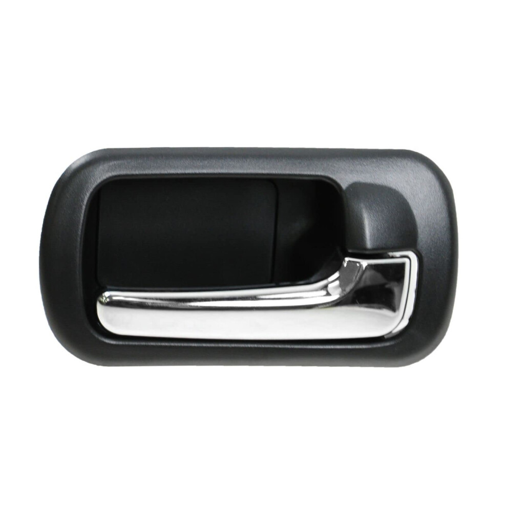 Trq Rear Right Interior Door Handle Chrome & Passenger Side Compatible With 20012005 Honda Civic Black 191213496527