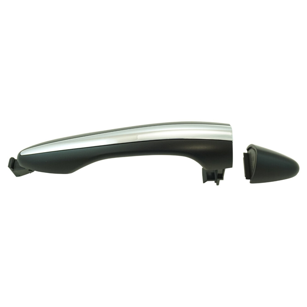 Trq Rear Exterior Door Handle Chrome & Compatible With 20122015 Kia Optima Black 191213492048