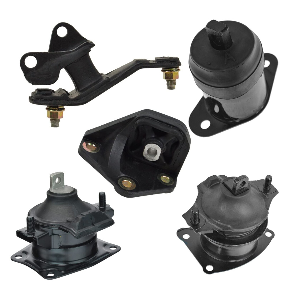 Trq Engine & Transmission Mount Kit Set Of 5 Compatible With Honda Accord 2.4L 195591327688