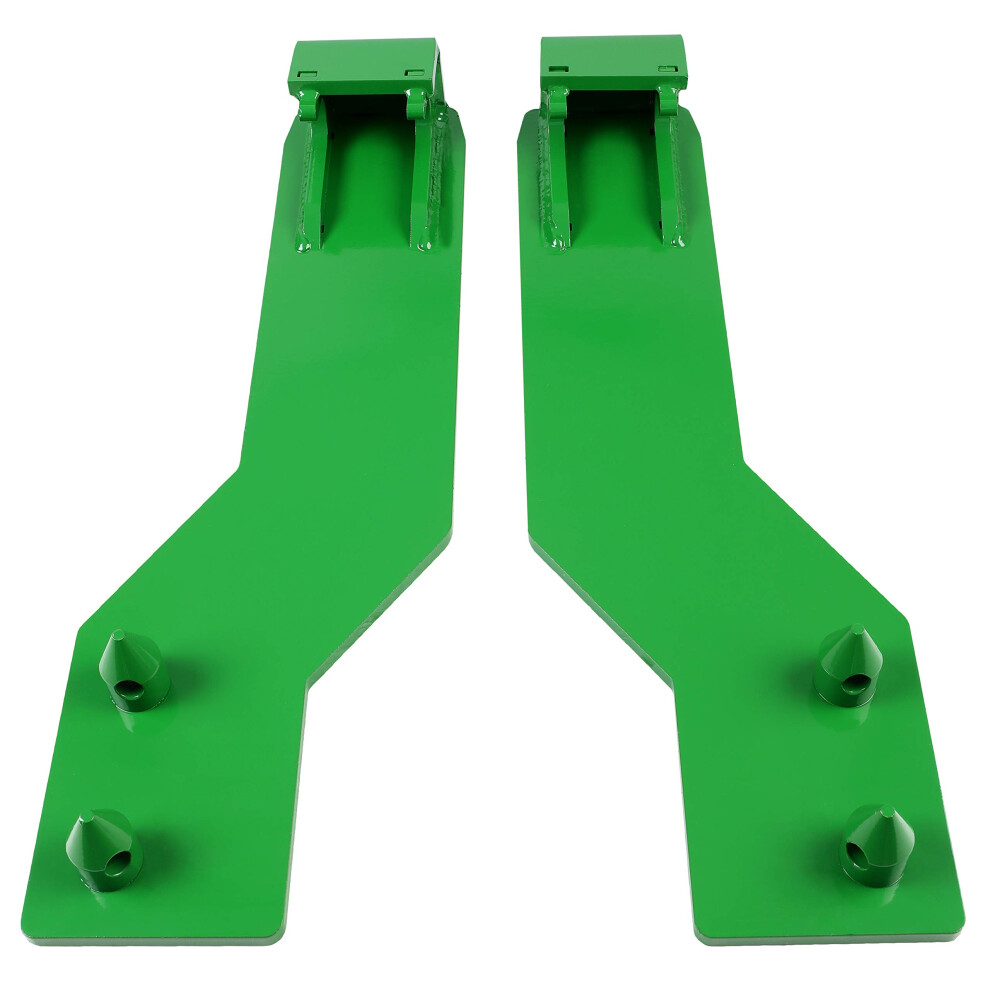 Hecasa Steel Tractor Loader Quick Tach Weld On Mounting Brackets Compatible With John Deere Tractor Loaders (Top Pin Fits 200 300 And 400 Series Lo 731954309207