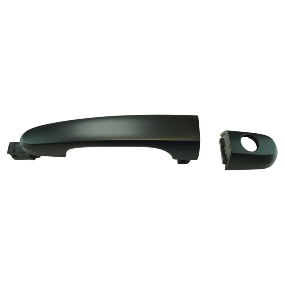 Trq Front Left Exterior Door Handle Drivers Side Compatible With 20052010 Kia Sportage Black 191213491775