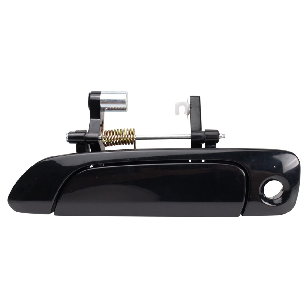 Trq Front Left Exterior Door Handle Drivers Side Compatible With 20012005 Honda Civic Black 191213488089