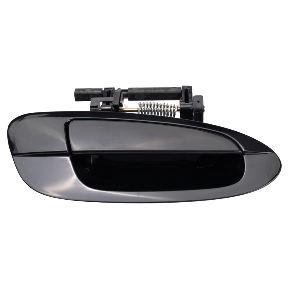 Trq Rear Right Exterior Door Handle Passenger Side Compatible With 20022006 Nissan Altima Ni1521112 Black 191213488768