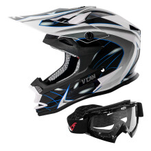 VCAN VX38 Adults ATV Motorcross Offroad Dirt Bike Motorcycle Downhill Helmet with Goggle DOT Approved