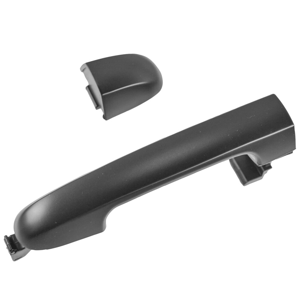 Trq Exterior Door Handle Compatible With 20072010 Hyundai Elantra Black 191213486559