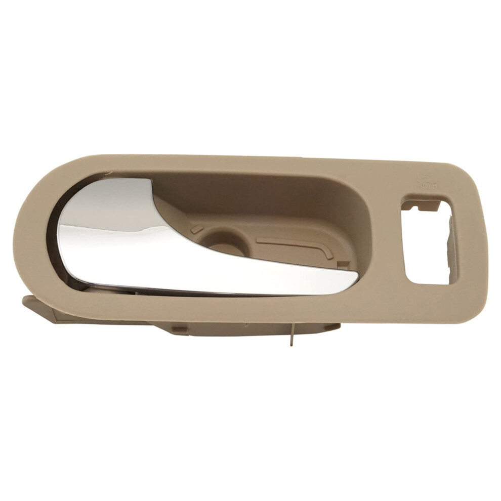 Trq Front Left Interior Door Handle Chrome & Drivers Side Compatible With 20052009 Buick Lacrosse Beige 191213496848