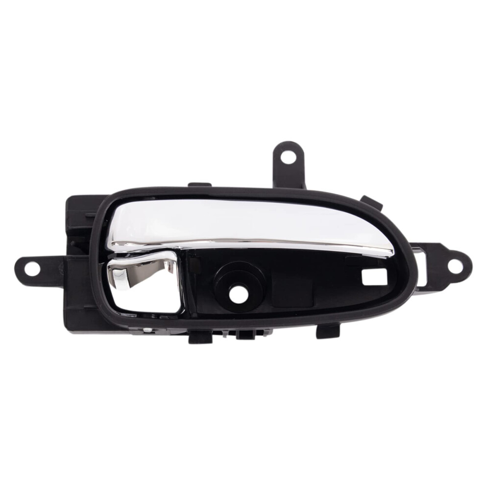 Trq Right Interior Door Handle Chrome & Charcoal Passenger Side Compatible With 20072013 Nissan Altima Gray 191213496206