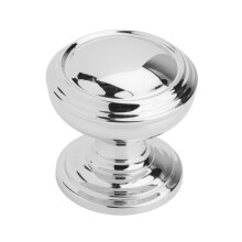 Amerock | Cabinet Knob | Polished Chrome | 1-1/4 inch (32 mm) Diameter | Revitalize | 1 Pack | Drawer Knob | Cabinet Hardware