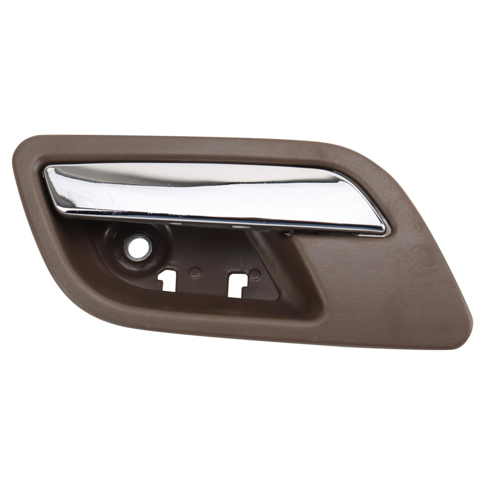 Trq Cashmere & Chrome Rear Inside Interior Door Handle Side Lh Compatible With Chevy Gmc 191213495407