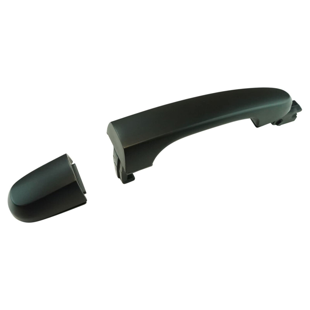 Trq Rear Right Exterior Door Handle Passenger Side Compatible With 20052010 Kia Sportage Black 191213491805