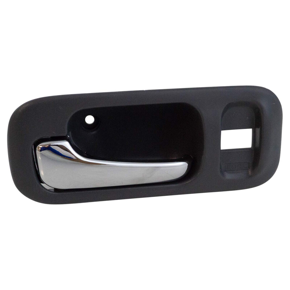 Trq Rear Left Interior Door Handle Chrome & Drivers Side Compatible With 19972001 Honda Crv Gray 191213497760