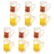 40 Pcs Mini Beer Mugs Decorative Models House Photo Props