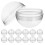 100Pcs Clear Round Plastic Capsules for Vending Machine Toy Storage 4