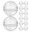 100Pcs Clear Round Plastic Capsules for Vending Machine Toy Storage 8