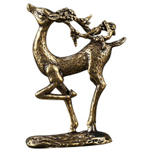 2 Pack Home Decor Accessories Brass Decoration Vintage Style Elk