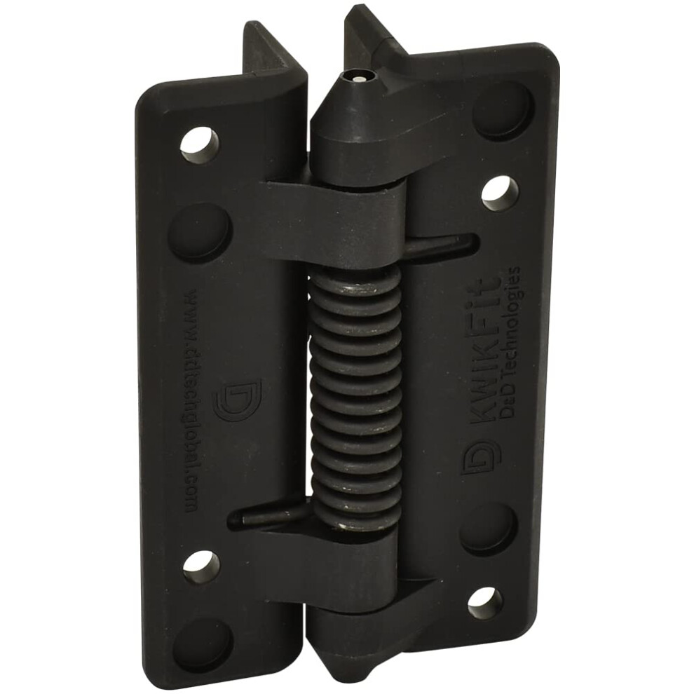D&D Technologies Kf3sps Kwikfit Polymer General Purpose Gate Hinge For Self-Closing Gates Up To 44 Pounds Black For Any Square Gate Frame And Post 736494013300