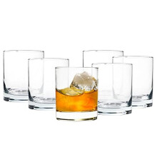 Vikko Whisky-Glser, 10,25 Unzen, Scotch-Glser, Set mit 6 altmodischen Glsern, kristallklares Barglas, stabile Basis
