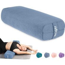 Yes4All Almofada de reforo de ioga de esponja de camada tripla para ioga restaurativa e meditao - Travesseiro de suporte verstil, equilbrio