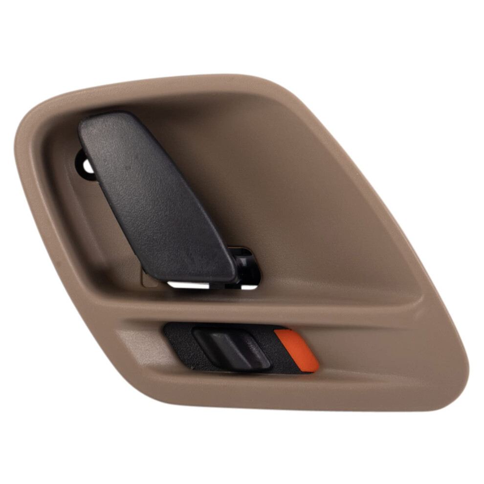 Trq Passenger Side Interior Door Handle Sandstone With Lever Compatible With 19992004 Jeep Grand Cherokee Beige/Black 195591319942