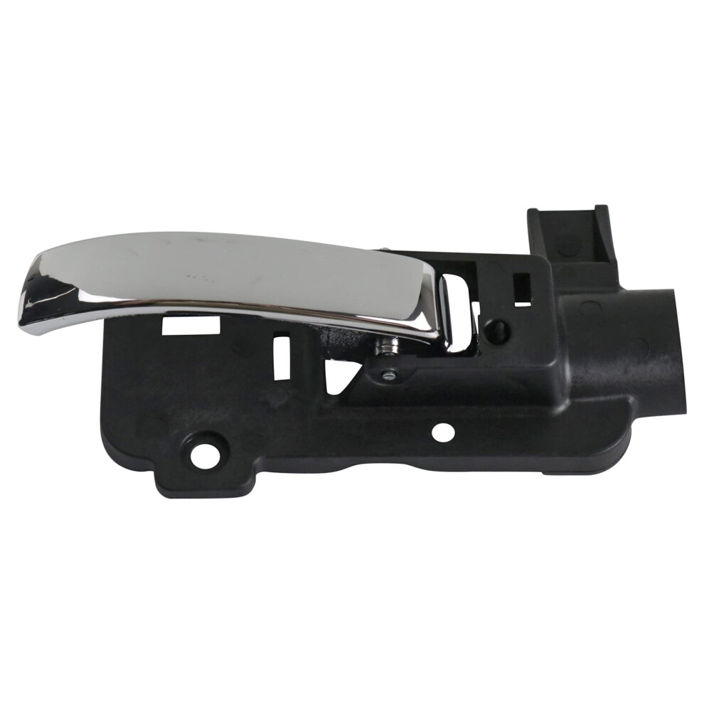 Trq Rear Left Interior Door Handle Housing With Chrome Lever Drivers Side Compatible With 20112014 Dodge Avenger Black 195591317931