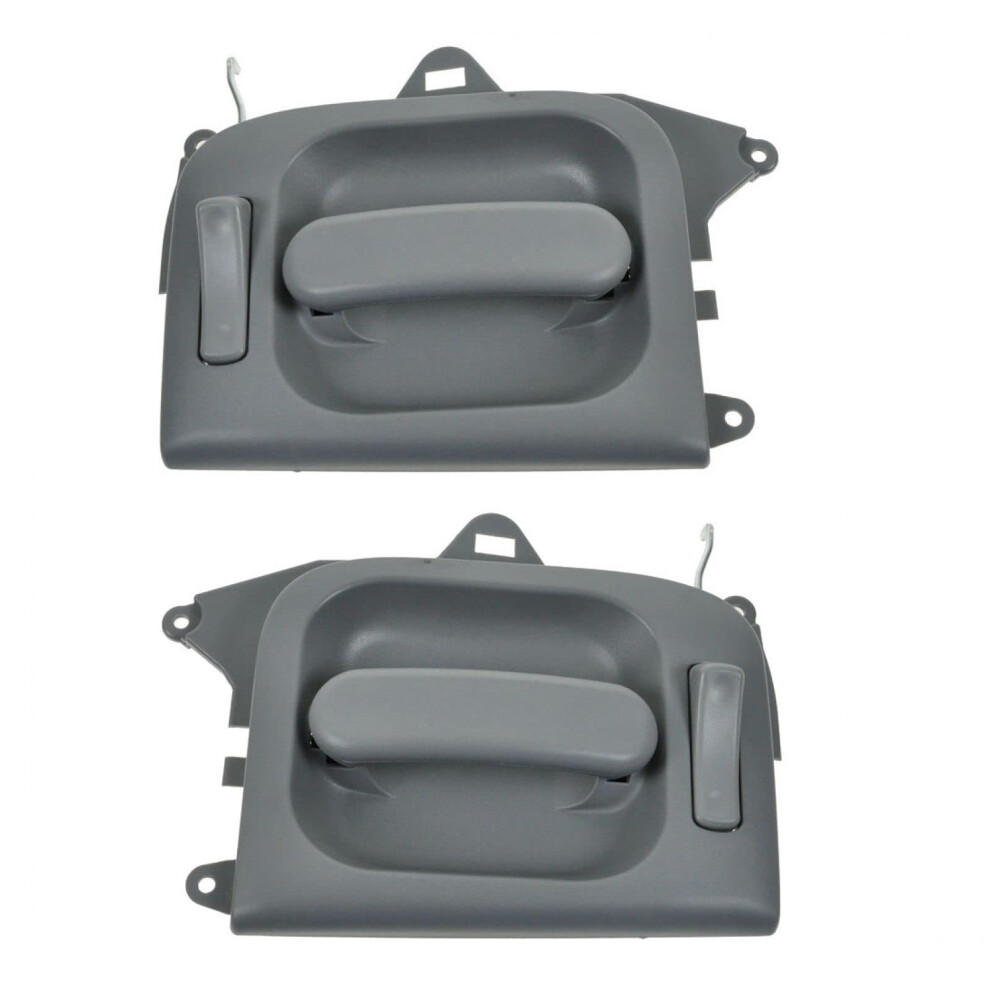 Trq Door Handles Interior Inside Rear Pair Set Of 2 For 0205 Kia Sedona Gray 195591311380
