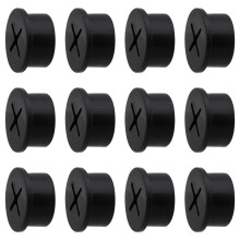 Tischgrommet, 3/4 Zoll Flexible Gummi-Grommets, Silikon Kabeldurchführung (12er Pack)
