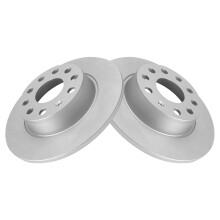 TRQ achterremrotorset compatibel met Audi 2010-2020 Volkswagen 2009-2023
