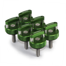 ROCKWORKX Billet Aluminium JKU Hardtop Snelsluiting D-Ring (Groen)