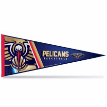 Rico Industries NBA Basketball New Orleans Pelicans 12" x 30" Vilt Wanddecoratie