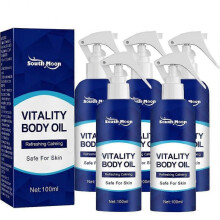 (5pcs)Vitality Body Oil, Refreshing Dry Body Oil Spray, Moisturizing Joint & Muscle Relief Body Oil for All Skin Types